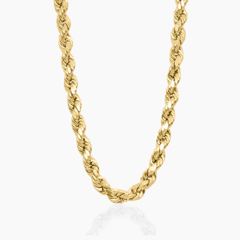 14K YELLOW GOLD ROPE CHAIN -4MM