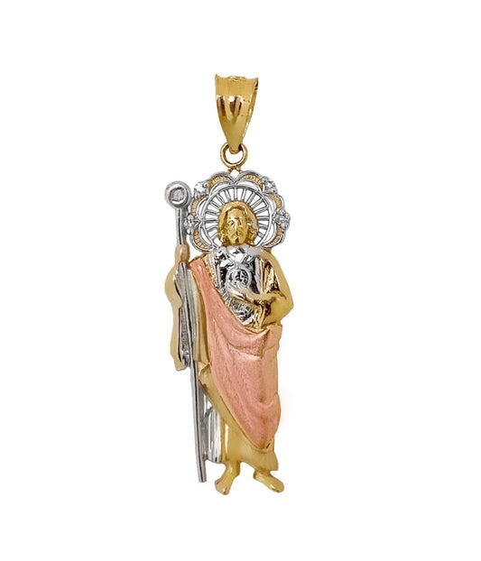 14K TRI COLOR GOLD SAINT JUDE