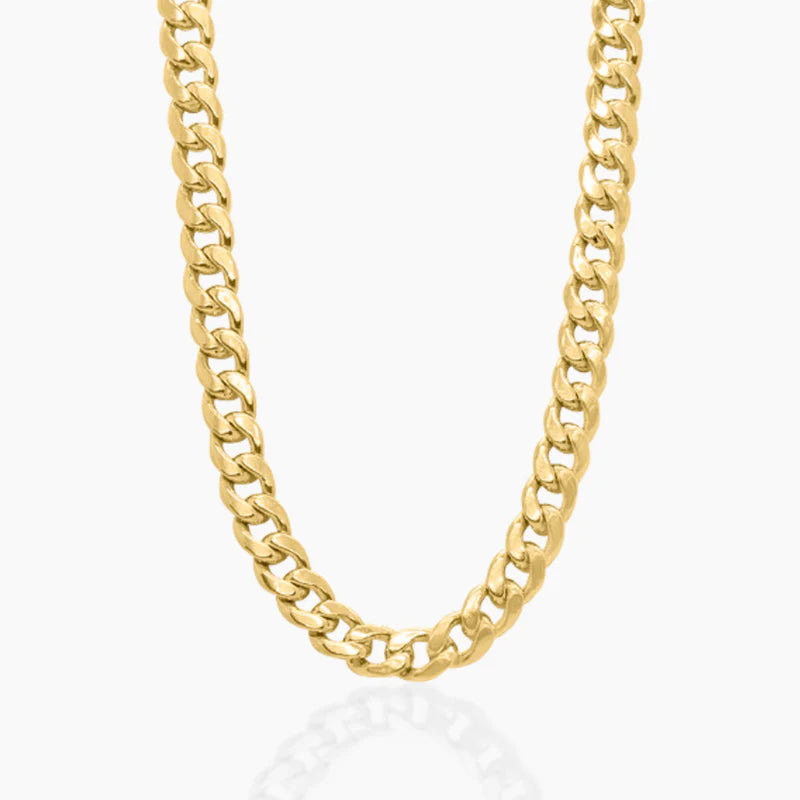 14K YELLOW GOLD MIAMI CUBAN CHAIN -4MM