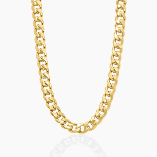 14K YELLOW GOLD MIAMI CUBAN CHAIN -4MM